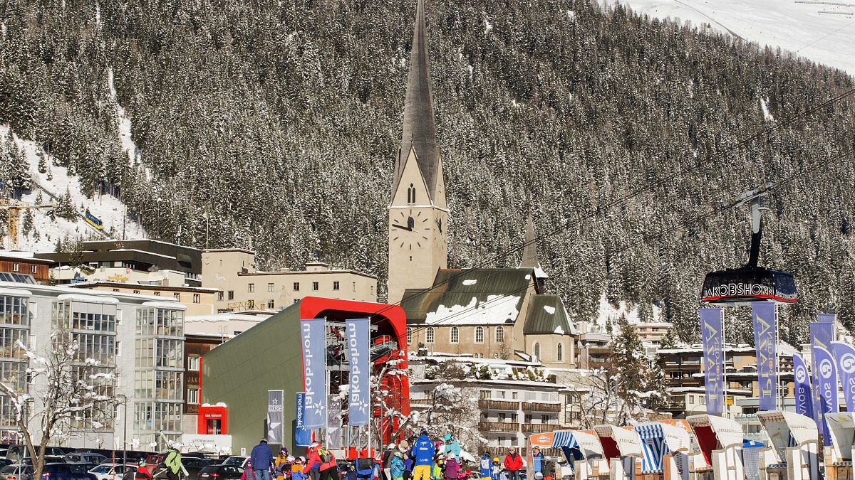 İsviçre’nin Davos kasabası