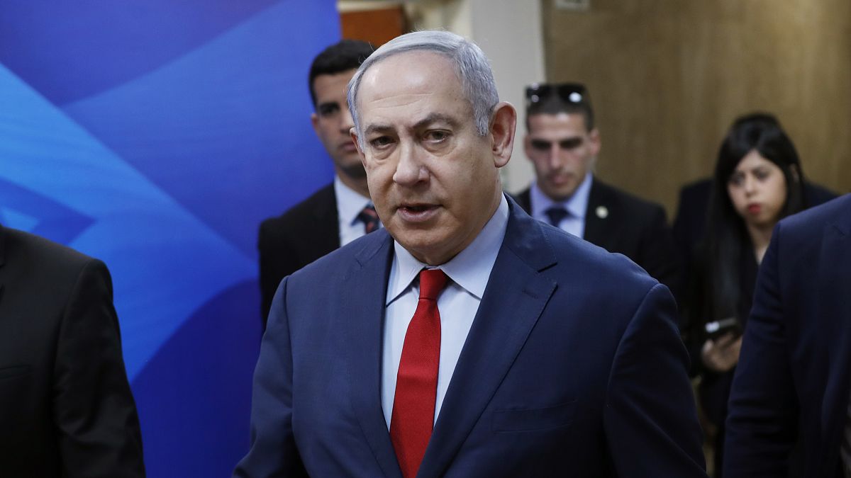 رئيس الوزراء الإسرائيلي بنيامين نتنياهو  في القدس، الأحد 5 يناير/  كانون الثاني 2020