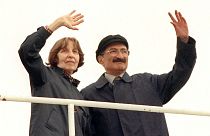 Eski Başbakan Bülent Ecevit ve eşi Rahşan Ecevit  (Arşiv)
