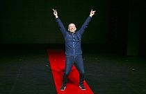 Fashion designer Jean Paul Gaultier poses for his Fashion Freak Show,  July 23, 2019. (Photo by Joel C Ryan/Invision/AP)