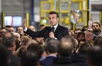 Fransa Cumhurbaşkanı Emmanuel Macron, iş insanlarıyla bir araya geldi