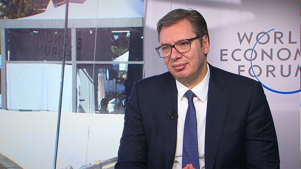 Νταβός: Ο πρόεδρος της Σερβίας, Αλεξάνταρ Βούτσιτς στο Euronews