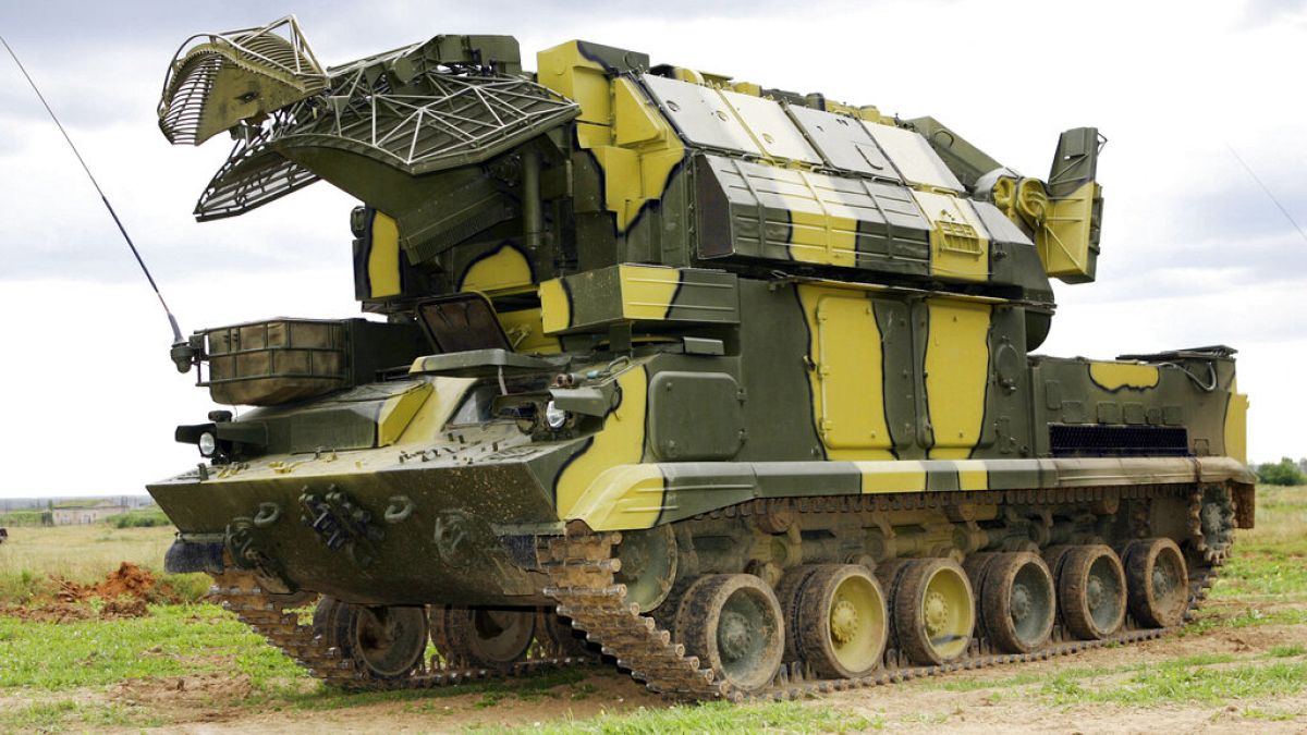 A 2005 file photo of a Russian Tor-M1 missile system similar to those supplied to Iran