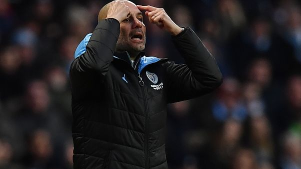 غوارديولا خلال مباراة الدوري الإنجليزي لكرة القدم بين مانشستر سيتي وكريستال بالاس في استاد الاتحاد في مانشستر ، 18/01/2020 غوارديولا خلال مباراة الدوري الإنجليزي لكرة القدم بين مانشستر سيتي وكريستال بالاس في استاد الاتحاد في مانشستر ، 18/01/2020