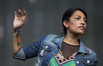 Ana Tijoux bei einem Auftritt