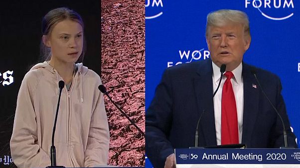 Greta Thunberg ve ABD Başkanı Donald Trump Dünya Ekonomi Forumu'nda konuştu Greta Thunberg ve ABD Başkanı Donald Trump Dünya Ekonomi Forumu'nda konuştu