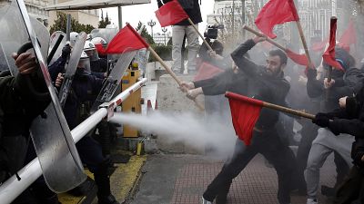 Ένταση στο τέλος του εκπαιδευτικού συλλαλητηρίου στην Αθήνα