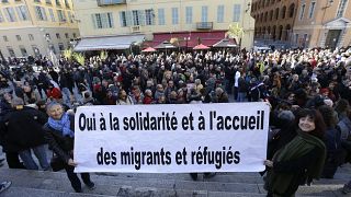 Fransa'da göçmenlere destek gösterisi (Arşiv)