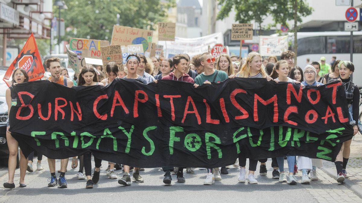 مظاهرة سابقة ضد الرأسمالية في ألمانيا