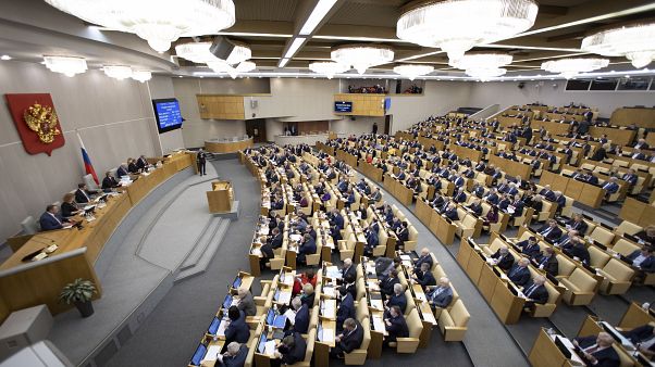 نواب روس خلال جلسة تشريعية في مجلس الدوما الروسي 21 يناير 2020 نواب روس خلال جلسة تشريعية في مجلس الدوما الروسي 21 يناير 2020