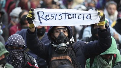 La violencia empaña la primera protesta del año en Colombia