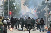 В Боготе мирные манифестации переросли в столкновения с полицией