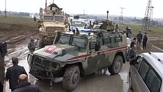 ABD zırhlıları, Rus askeri aracını durdurdu