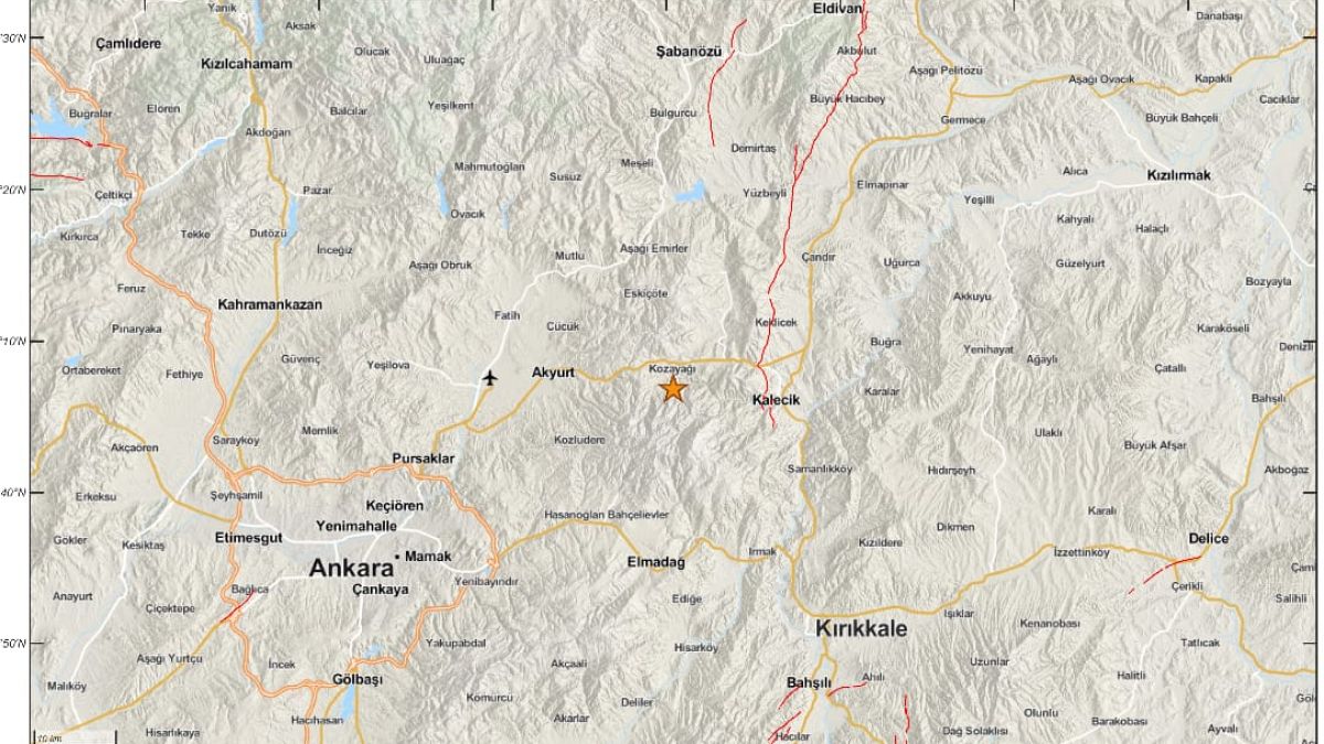 Ankara'da deprem meydana geldi