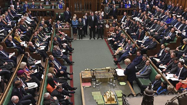 UK Prime Minister Boris Johnson addresses the House of Commons, January 15, 2020. UK Prime Minister Boris Johnson addresses the House of Commons, January 15, 2020.