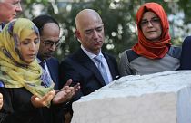 İş adamı Jeff Bezos, öldürülen gazeteci Kaşıkçı için İstanbul'da düzenlenen anma törenine katıldı
