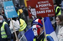 Milhares de franceses mantém a luta contra o regime de pensões por pontos