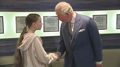 British royal Prince Charles meets climate activist Greta Thunberg