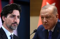 Kanada Başbakanı Justin Trudeau ve Cumhurbaşkanı Recep Tayyip Erdoğan