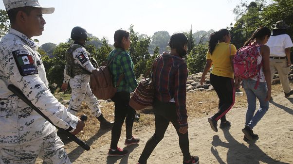Ziel USA: Hunderte Migranten erreichen Mexiko Ziel USA: Hunderte Migranten erreichen Mexiko
