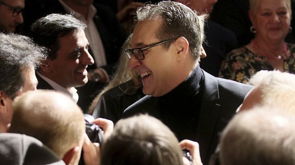 Heinz-Christian Strache, The Alliance for Austria, DAOE, in Vienna, Austria, Thursday, Jan. 23, 2020. (AP Photo/Ronald Zak) Heinz-Christian Strache, The Alliance for Austria, DAOE, in Vienna, Austria, Thursday, Jan. 23, 2020. (AP Photo/Ronald Zak)