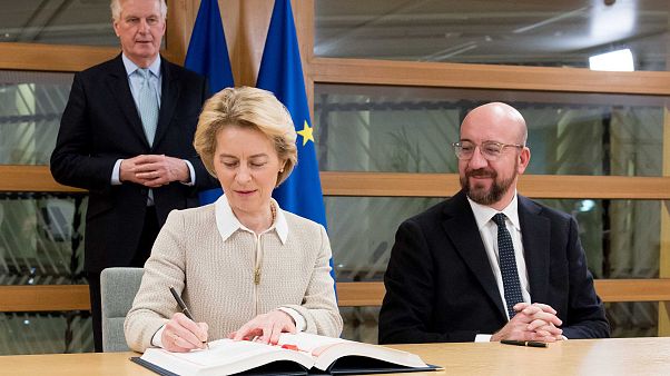 Ursula von der Leyen, Charles Michel, Michel Barnier Ursula von der Leyen, Charles Michel, Michel Barnier
