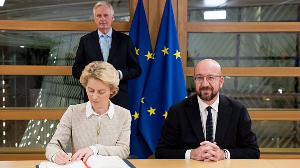 Avrupa Komisyonu Başkanı Ursula von der Leyen ve Avrupa Konseyi başkanı Charles Michel Avrupa Komisyonu Başkanı Ursula von der Leyen ve Avrupa Konseyi başkanı Charles Michel