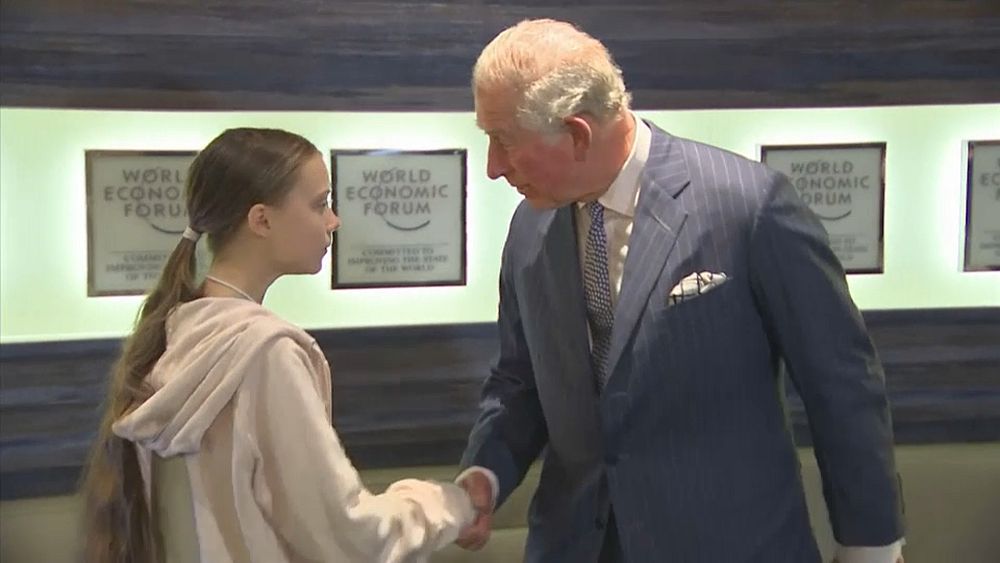 A Davos, rencontre Greta Thunberg - prince Charles