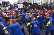 Last-ditch protests and strikes in France over pension reforms