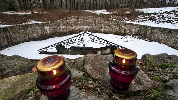 The PANERIAI memorial in memory of the 70000 Jews of Vilnius and its environs killed by Nazis and their accomplices during World War II, is pictured in Vilnius on February 16, The PANERIAI memorial in memory of the 70000 Jews of Vilnius and its environs killed by Nazis and their accomplices during World War II, is pictured in Vilnius on February 16,