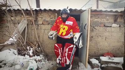 Первые хоккеистки Киргизии