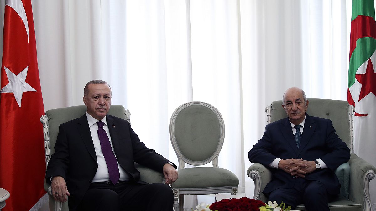 Cumhurbaşkanı Recep Tayyip Erdoğan ve Cezayir Cumhurbaşkanı Abdulmecid Tebbun 