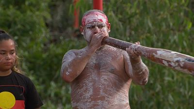 Aborígenes australianos protestan por la celebración del Día de Australia