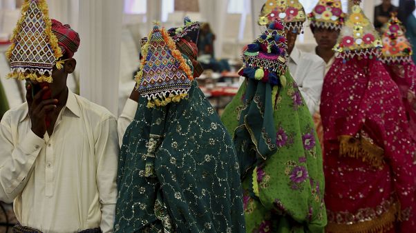 حفل زفاف جماعي في باكستان حفل زفاف جماعي في باكستان