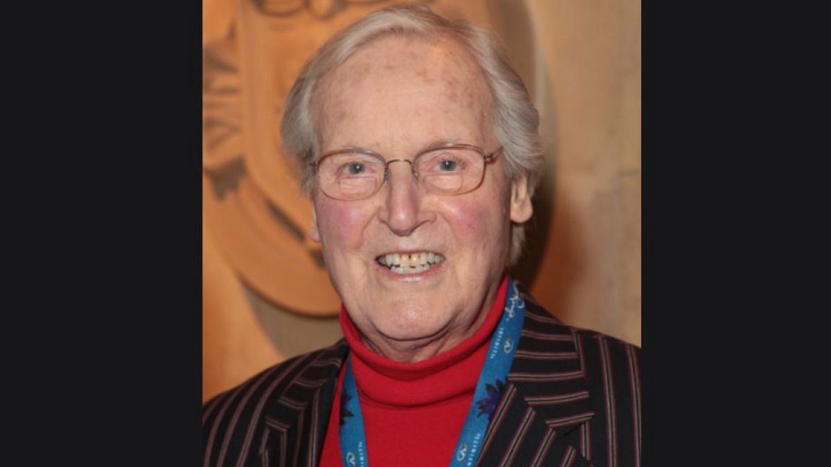 Nicholas Parsons at the premiere of The Cirque du Soleil in 2014