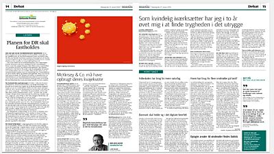 Le coronavirus sur le drapeau chinois : un journal danois créé la polémique