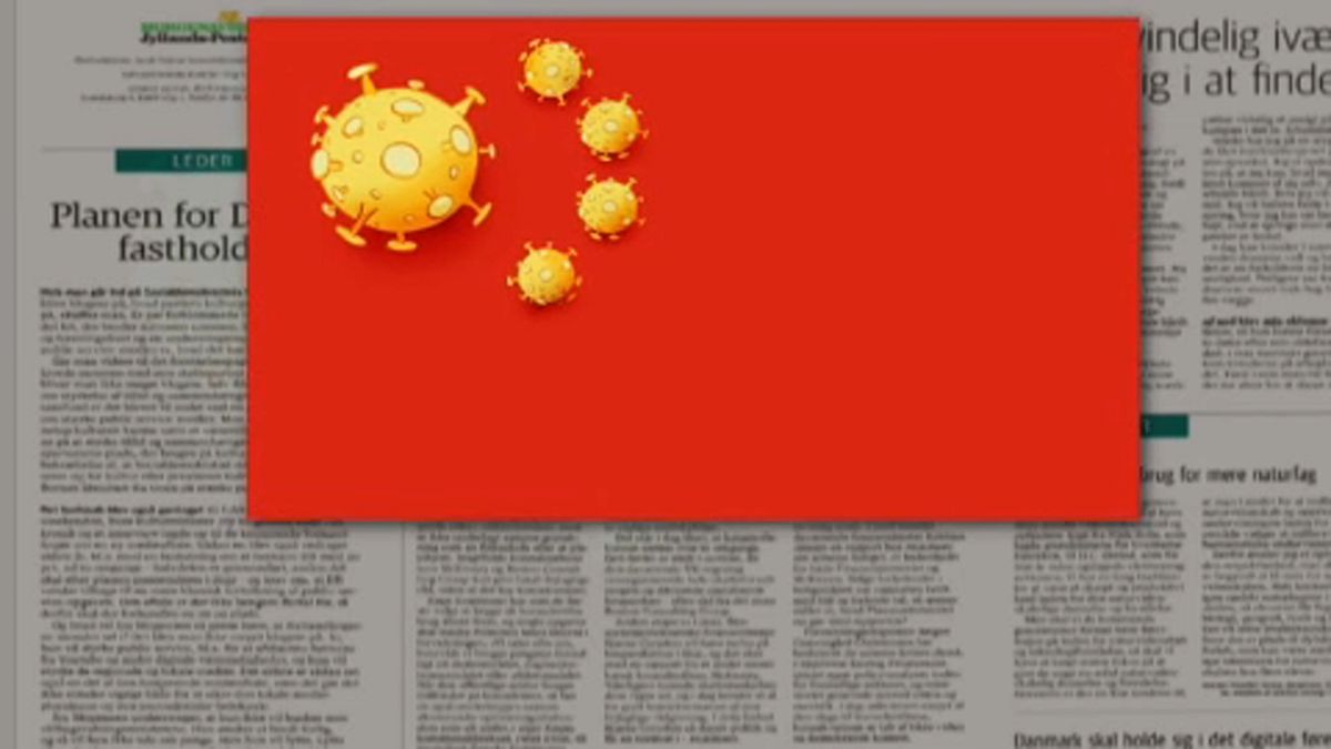 Κινεζική οργή για την σημαία με τον κοροναϊό σε εφημερίδα της Δανίας