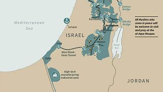 ABD Başkanı Donald Trump'ın paylaştığı İsrail haritası