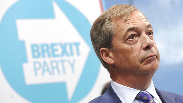 Nigel Farage speaks during the launch of the Brexit Party's European election campaign, Coventry, England, Friday, April 12, 2019. ( Nigel Farage speaks during the launch of the Brexit Party's European election campaign, Coventry, England, Friday, April 12, 2019. (