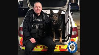 Police dog Odin saved the day