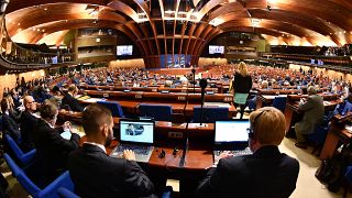 Fransa'nın Strasbourg kentindeki Avrupa Konseyi Parlamenter Meclisi (AKPM) genel kurulu