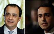 Kıbrıs Rum Kesimi Dışişleri Bakanı Nikos Hristodulidis ve İtalya Dışişleri Bakanı Luigi Di Maio