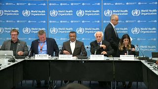 مسؤولو منظمة الصحة العالمية  في مؤتمر صحفي حول فيروس كورونا الجديد- جنيف -30 يناير 2020