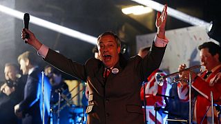 Nigel Farage enjoyed his moment at a rally in London to mark Britain leaving the EU