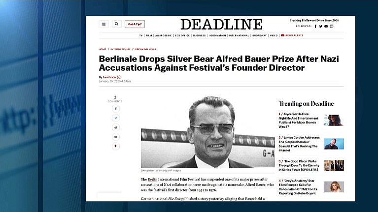Berlin Film Festival suspends award after allegations its founder had Nazi links Berlin Film Festival suspends award after allegations its founder had Nazi links