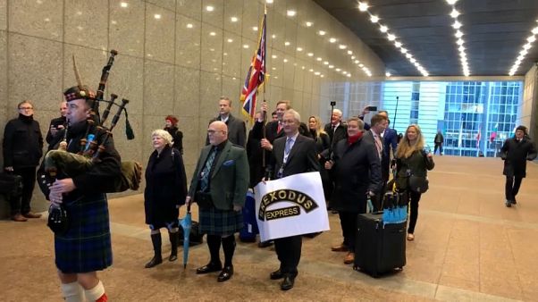Der Tag der Brexit-Hardliner in Brüssel - "Endlich frei!" Der Tag der Brexit-Hardliner in Brüssel - "Endlich frei!"