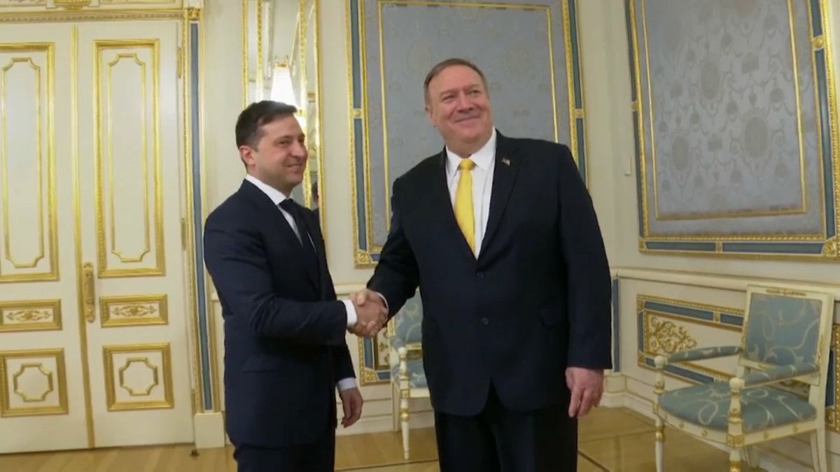 Mike Pompeo foi a Kiev reafirmar o apoio dos EUA à Ucrânia