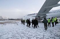 هواپیمای ایران‌ایر پس از خروج از باند فرودگاه کرمانشاه