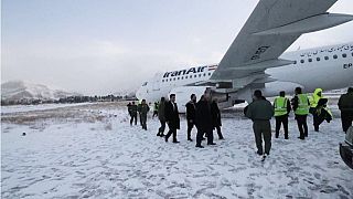 هواپیمای ایران‌ایر پس از خروج از باند فرودگاه کرمانشاه