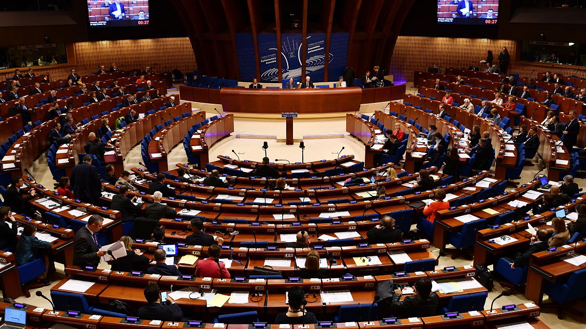 Fransa'nın Strasbourg kentindeki Avrupa Konseyi Parlamenter Meclisi 